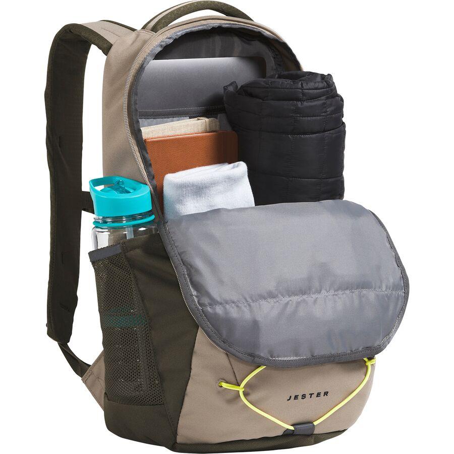Backcountry The North Face Jester 27.5L Backpack Cavern Grey/New Taupe Green