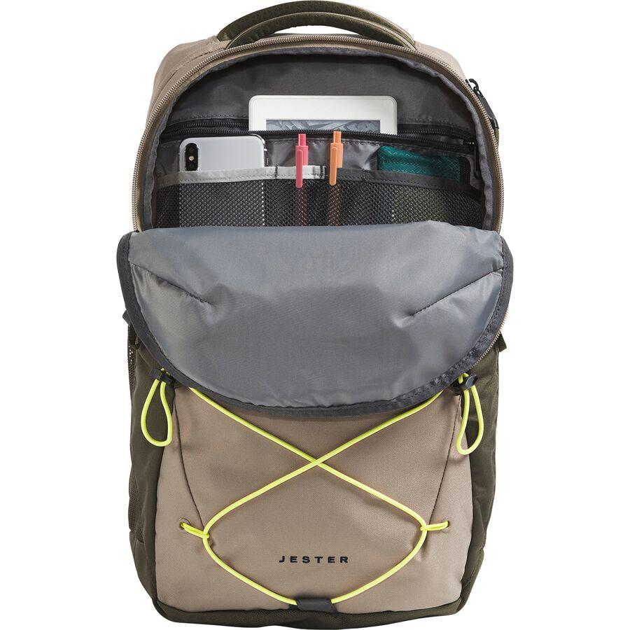 Backcountry The North Face Jester 27.5L Backpack Cavern Grey/New Taupe Green