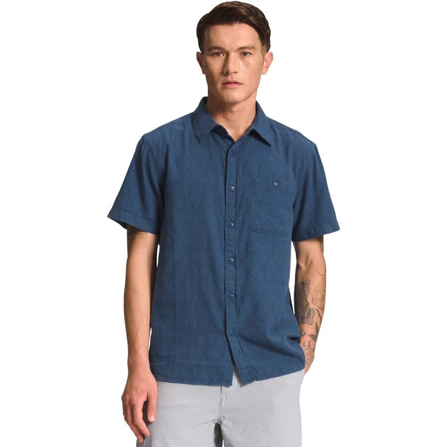 backcountry The North Face Loghill Jacquard Shirt - Men's Shady Blue