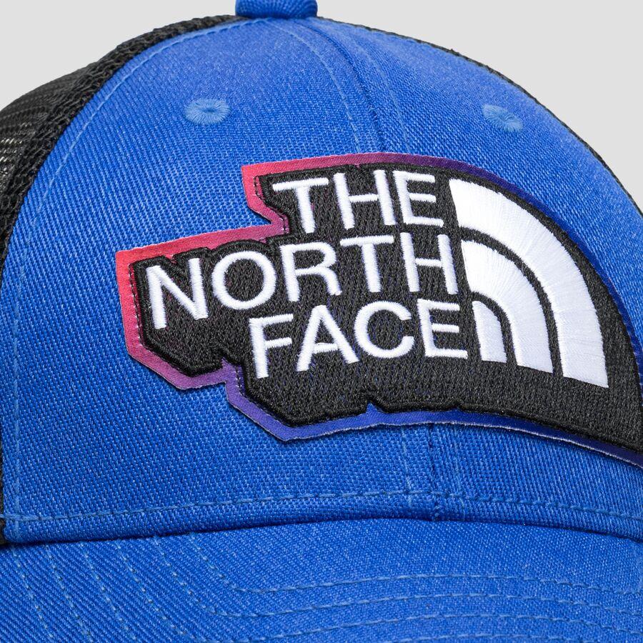 Backcountry The North Face Mudder Trucker Hat - Kids' TNF Blue/Embroidered Graphic