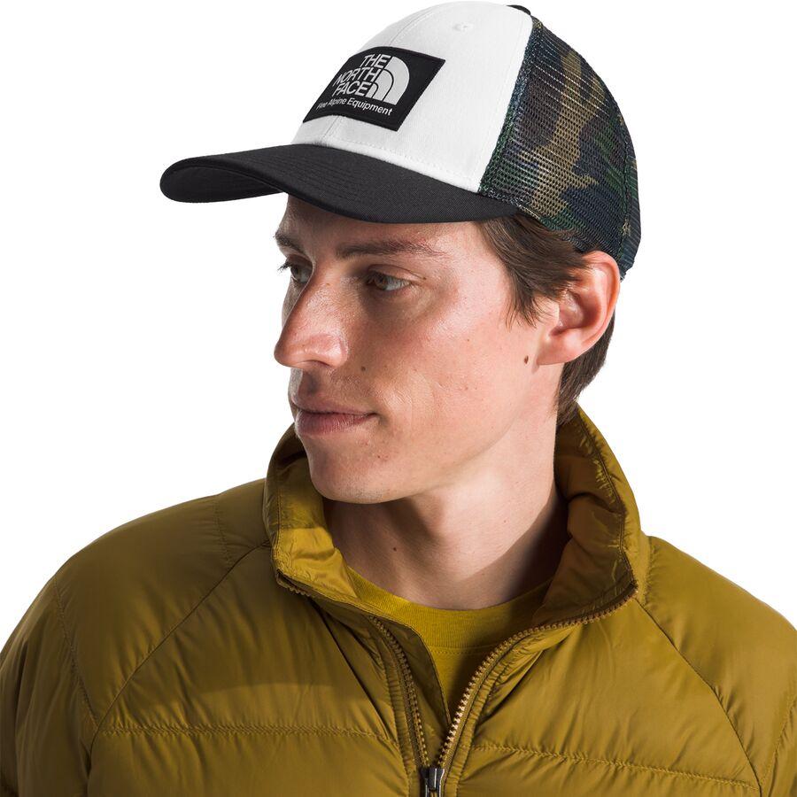 Backcountry The North Face Mudder Trucker Hat - Men's Rust Orange/Khaki Stone