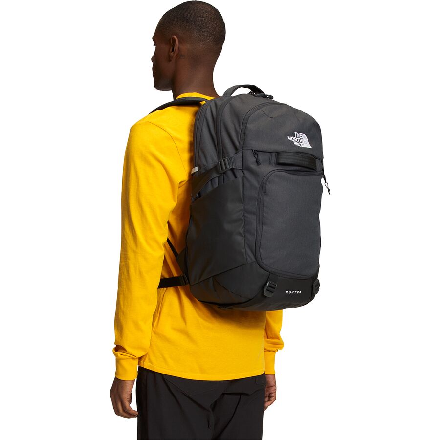 Backcountry The North Face Router 40L Backpack Asphalt Grey Light Heather/TNF Black-NPF