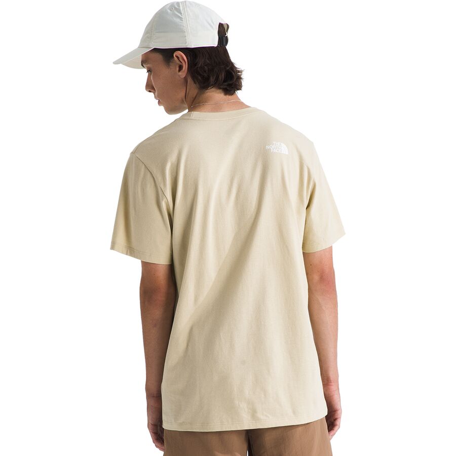 Backcountry The North Face Short-Sleeve Core Half Dome T-Shirt - Men's Gravel/TNF White