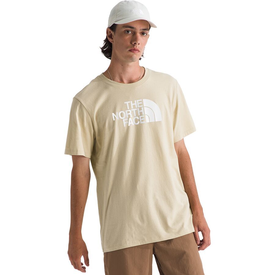 backcountry The North Face Short-Sleeve Core Half Dome T-Shirt - Men's Gravel/TNF White