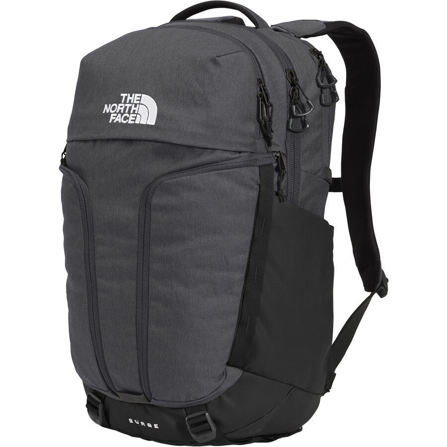 backcountry The North Face Surge 31L Backpack Asphalt Grey Light Heather/TNF Black-NPF
