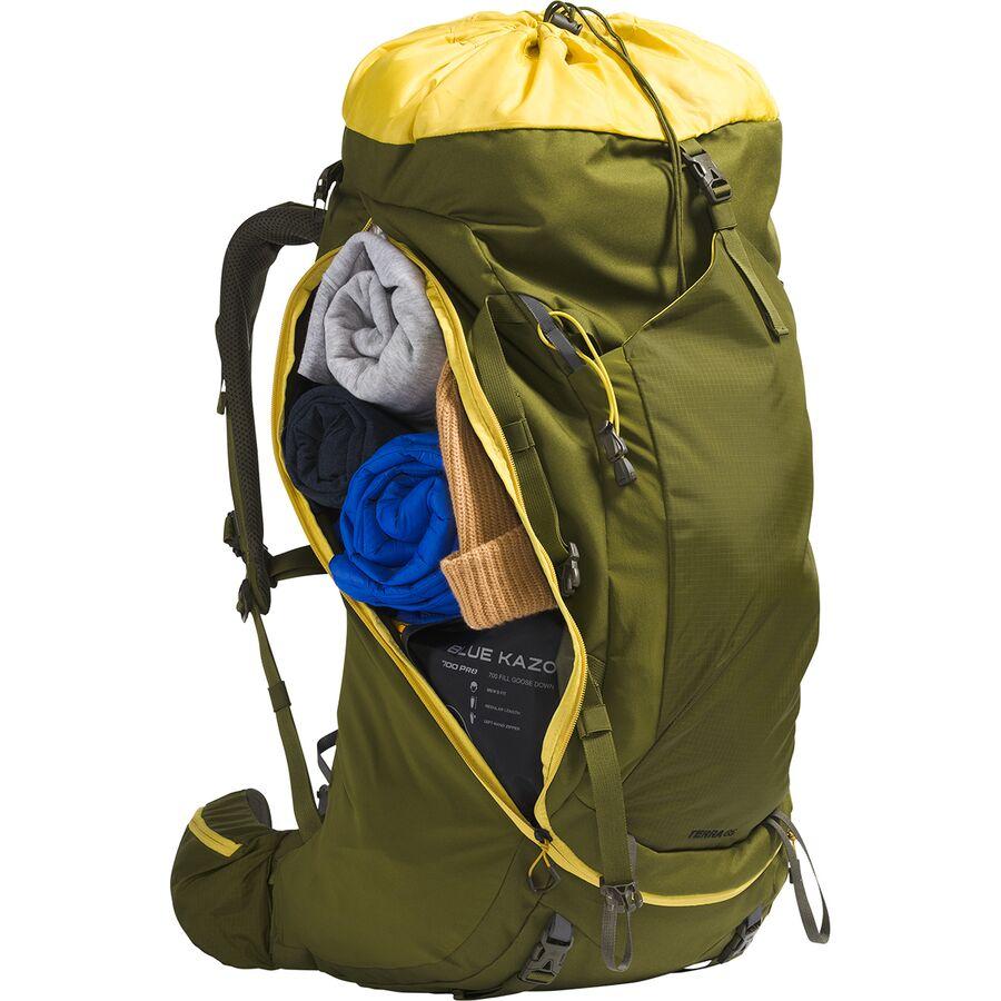 Backcountry The North Face Terra 65L Backpack Forest Olive/New Taupe Green-NPF