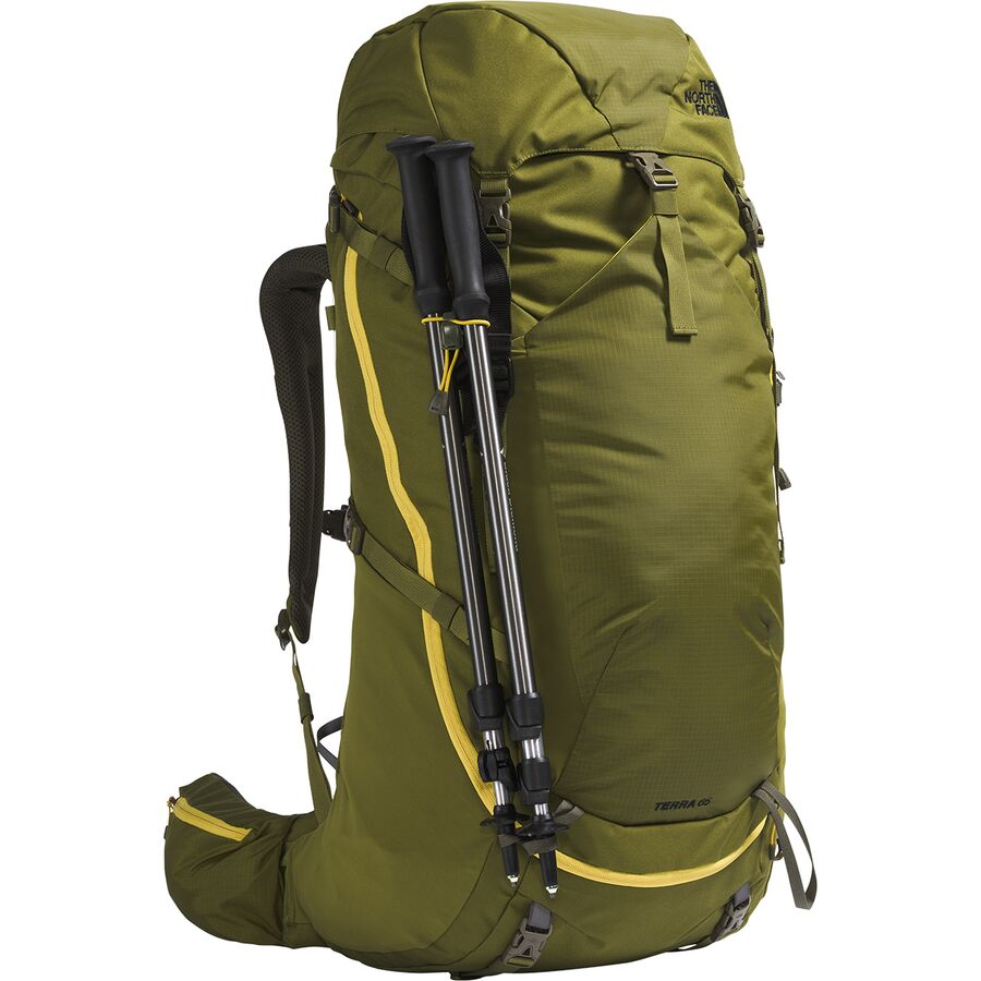 Backcountry The North Face Terra 65L Backpack Forest Olive/New Taupe Green-NPF