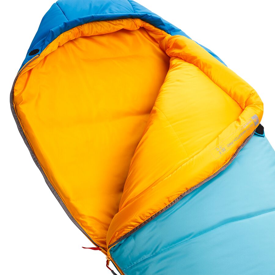 Backcountry The North Face Wasatch Pro 20 Sleeping Bag: 20F Synthetic - Kids' Hero Blue/Norse Blue/NPF