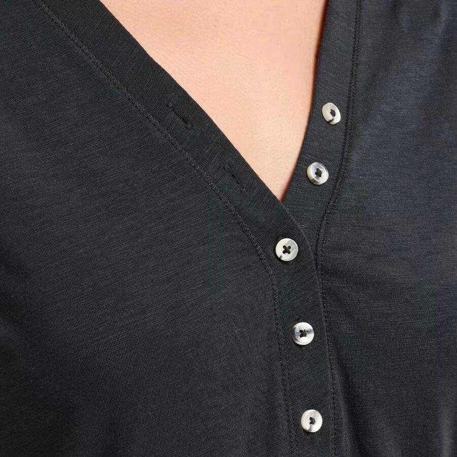 Backcountry TravisMathew Cloud Henley Long-Sleeve Shirt - Women's Black