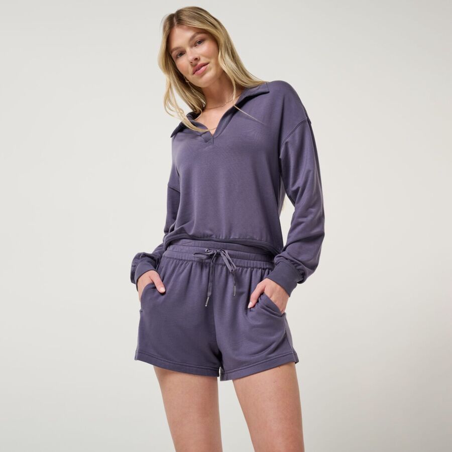 Backcountry TravisMathew Cloud Terry Easy Short - Women's Graystone