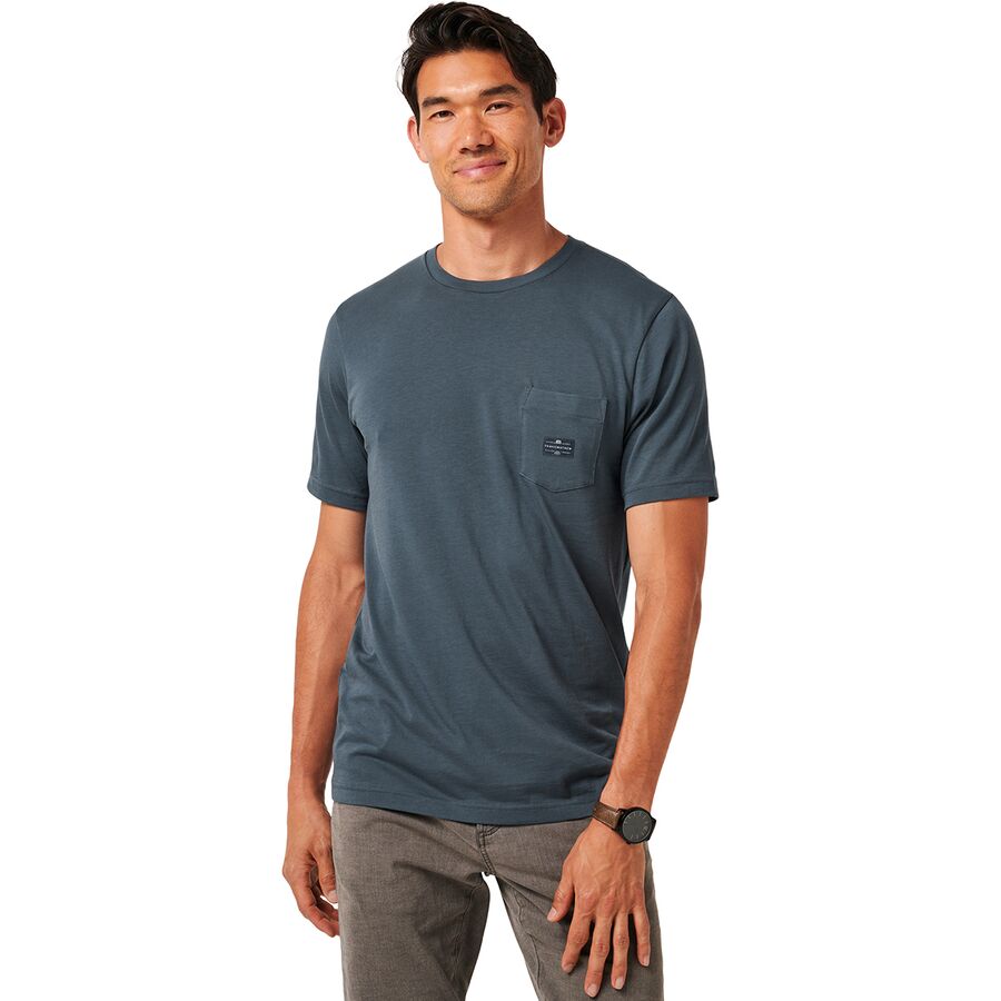 Backcountry TravisMathew Preferred Status T-Shirt - Men's Mood Indigo/Vintage Indigo