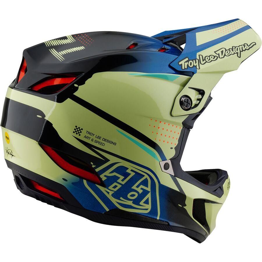 Backcountry Troy Lee Designs D4 Composite Mips Helmet Drip Glo Yellow
