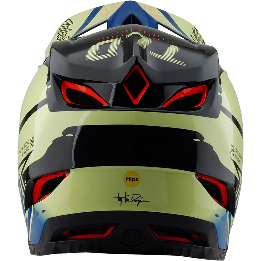 Backcountry Troy Lee Designs D4 Composite Mips Helmet Drip Glo Yellow