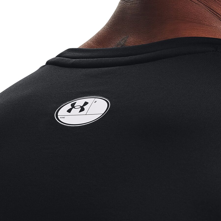 Backcountry Under Armour Coldgear Armour Fitted Crew Top - Men's Black/White