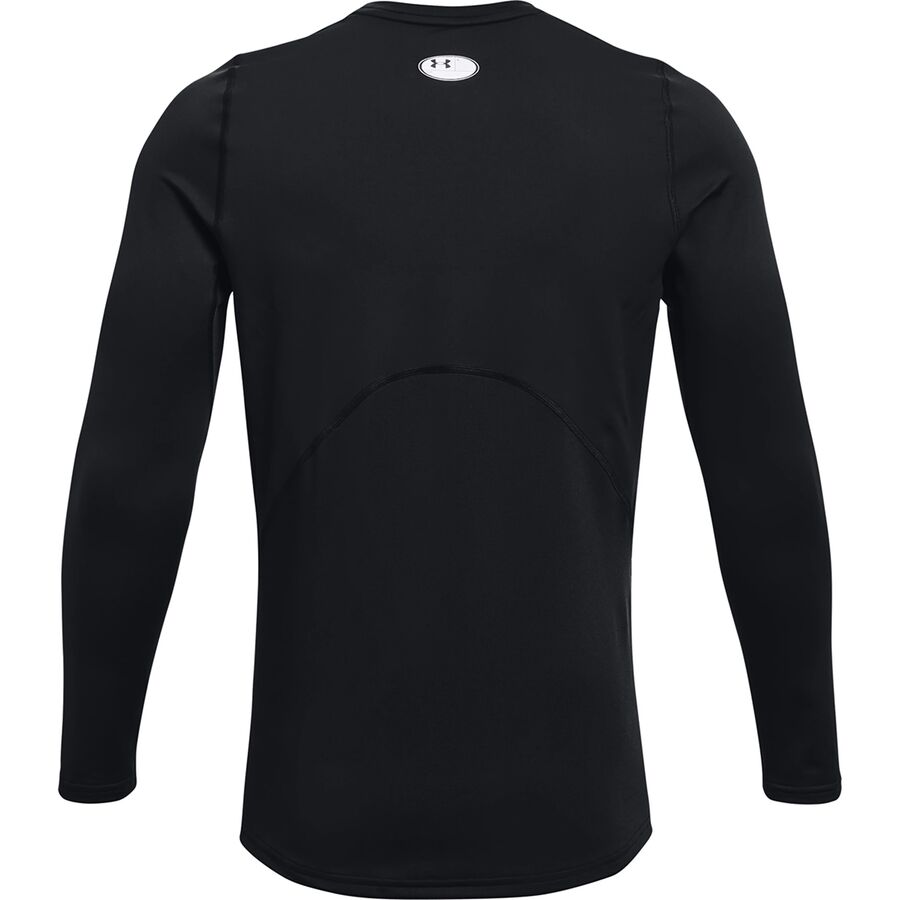 Backcountry Under Armour Coldgear Armour Fitted Crew Top - Men's Black/White