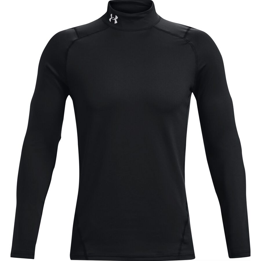 Backcountry Under Armour Coldgear Armour Fitted Mock Top - Men's Black/White