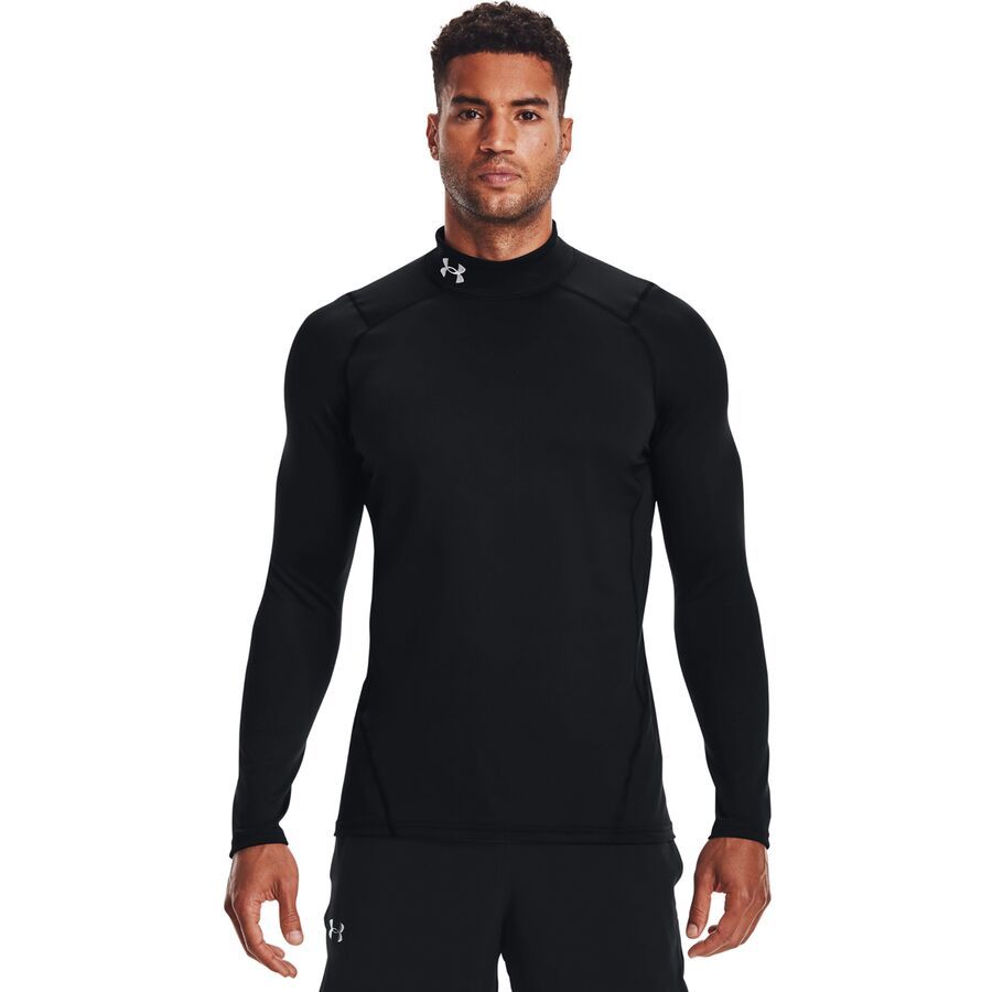 backcountry Under Armour Coldgear Armour Fitted Mock Top - Men's Black/White