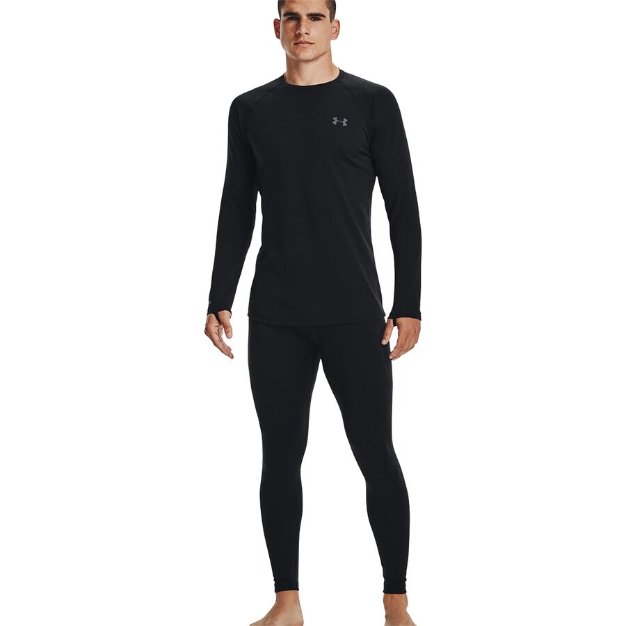 Backcountry Under Armour Packaged Base 3.0 Hooded Top - Men's Black/Pitch Gray