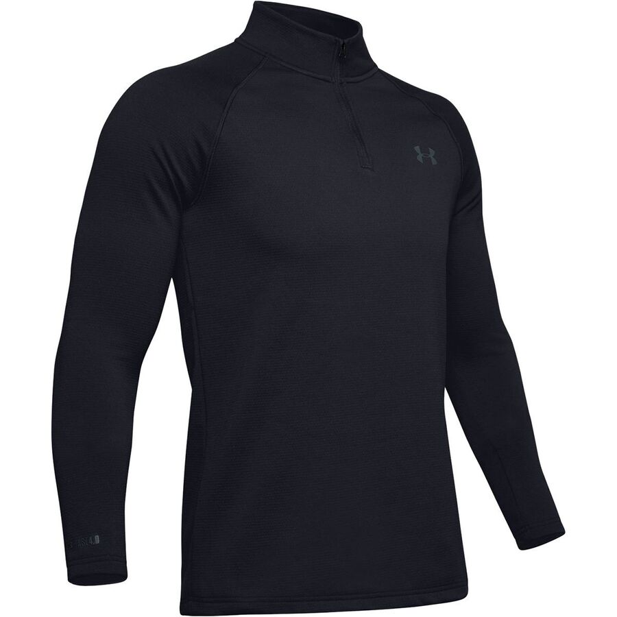 Backcountry Under Armour Packaged Base 4.0 1/4-Zip Top - Men's Black/Pitch Gray
