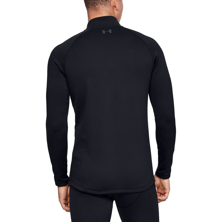 Backcountry Under Armour Packaged Base 4.0 1/4-Zip Top - Men's Black/Pitch Gray