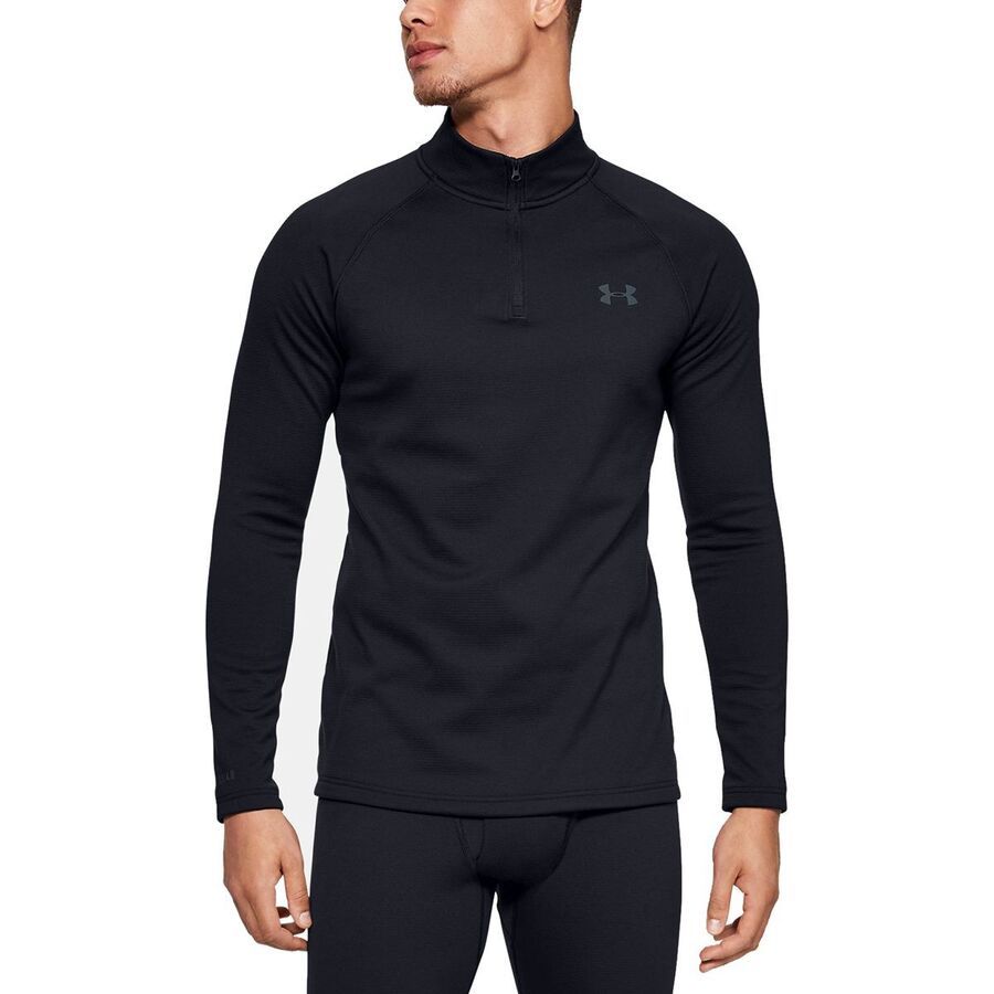 backcountry Under Armour Packaged Base 4.0 1/4-Zip Top - Men's Black/Pitch Gray