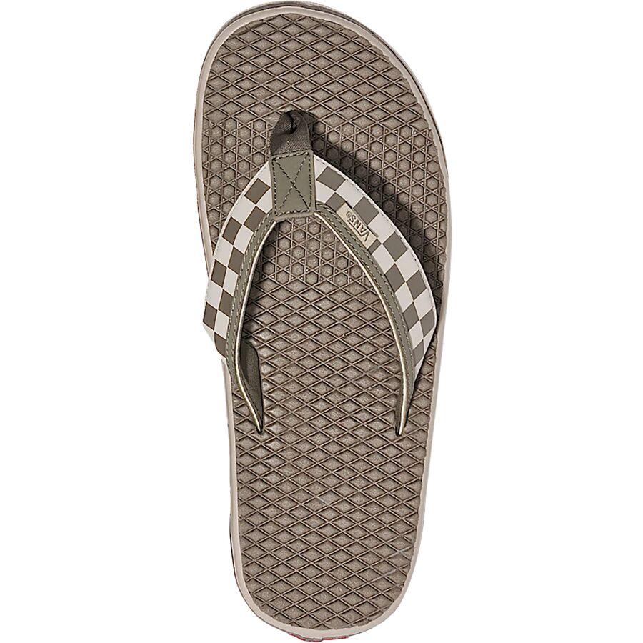 Backcountry Vans LA Costa Lite Flip Flop - Men's Checkerboard Bungee Cord