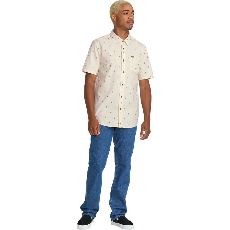 Backcountry Volcom Bankstone Short-Sleeve Shirt - Men's Dirty White