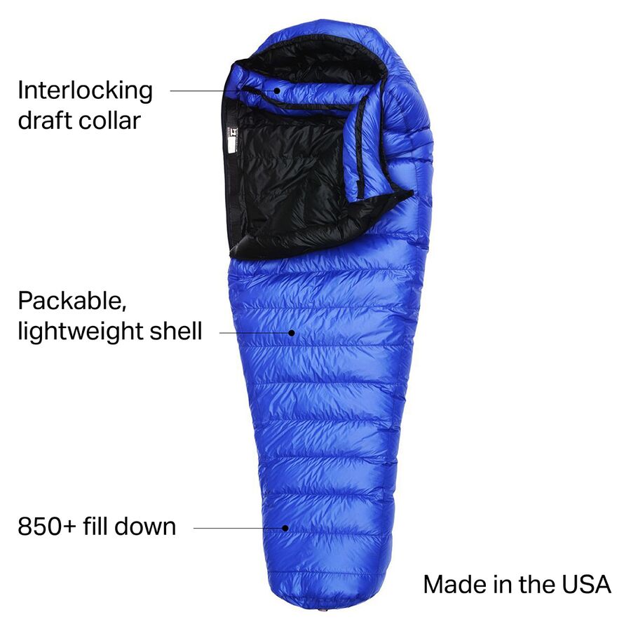 Backcountry Western Mountaineering UltraLite Sleeping Bag: 20F Down Royal Blue