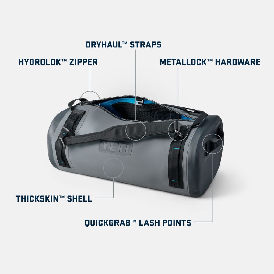 Backcountry YETI Panga Waterproof 50L Duffel Bag Storm Gray