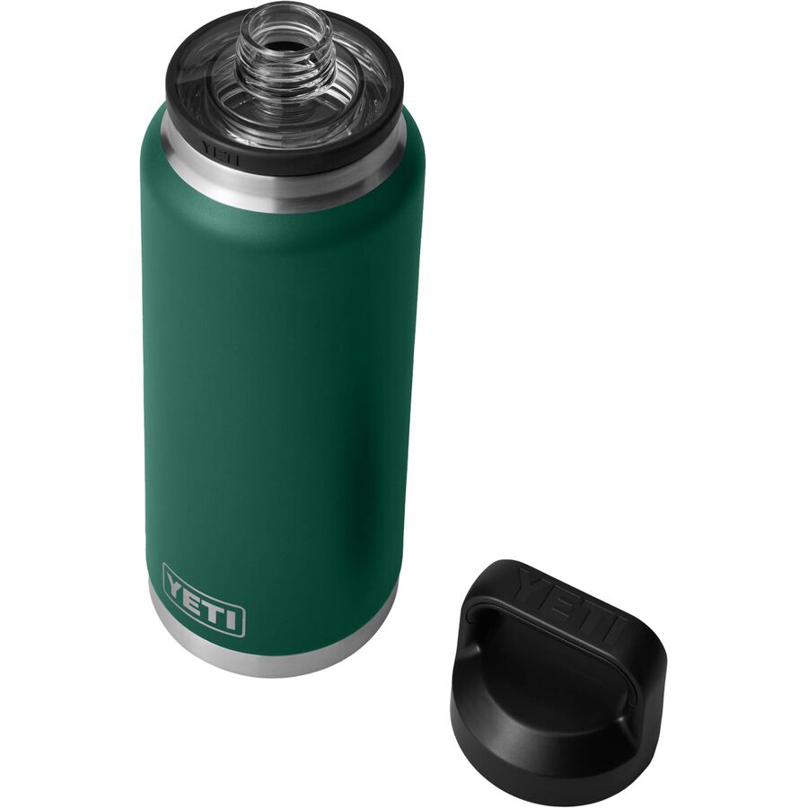 Backcountry YETI Rambler 36oz Chug Water Bottle Black Forest Green