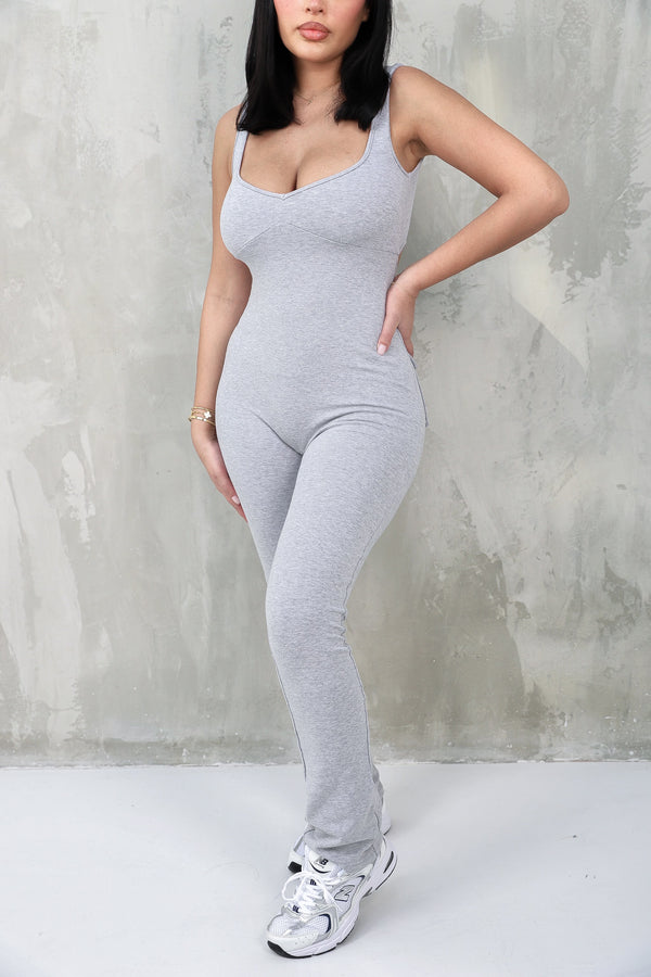 Bad Society Club Ella Jumpsuit - Grey