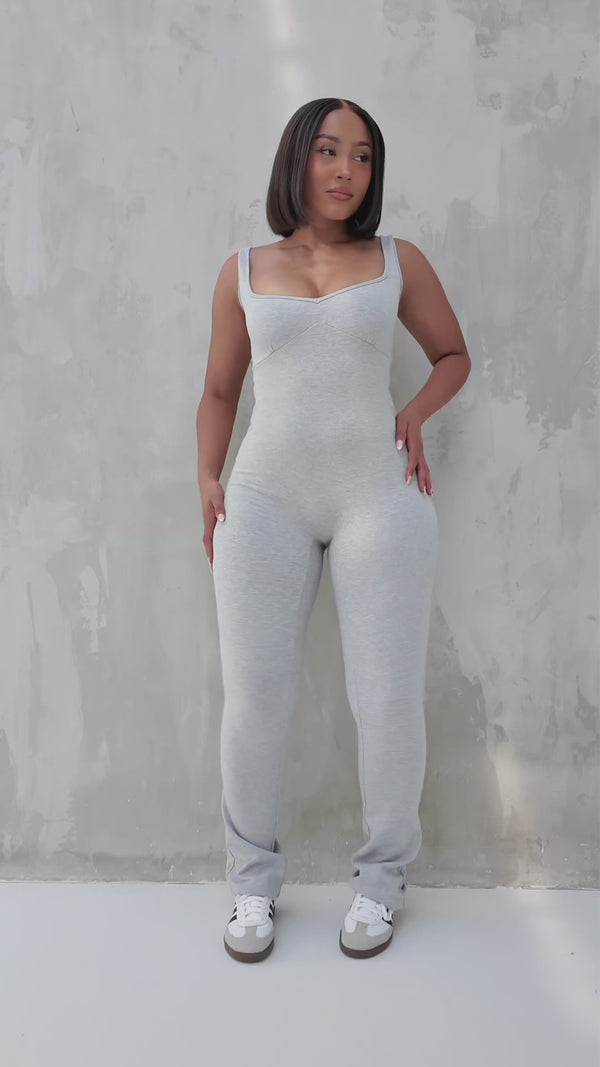 Bad Society Club Ella Jumpsuit - Grey