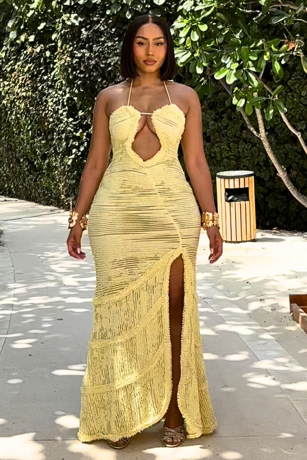 bad society club Paco Dress - Yellow