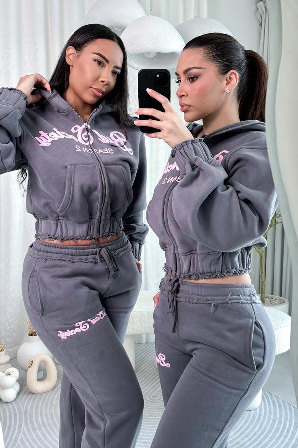Bad Society Club Season 2 Hoodie - Candy Grey