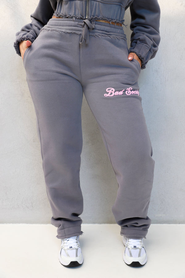 Bad Society Club Season 2 Joggers - Candy Grey