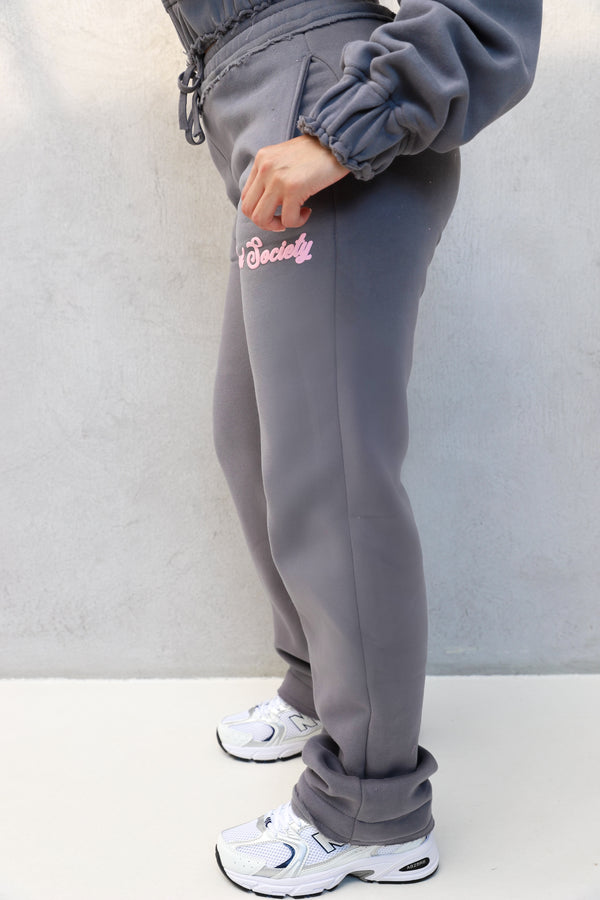 Bad Society Club Season 2 Joggers - Candy Grey