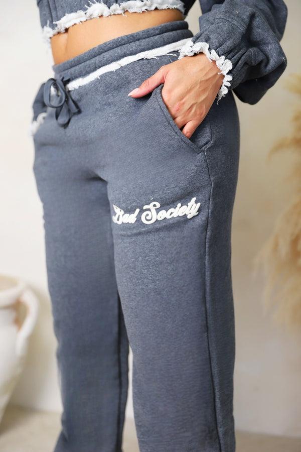 Bad Society Club Season 2 Joggers - Charcoal