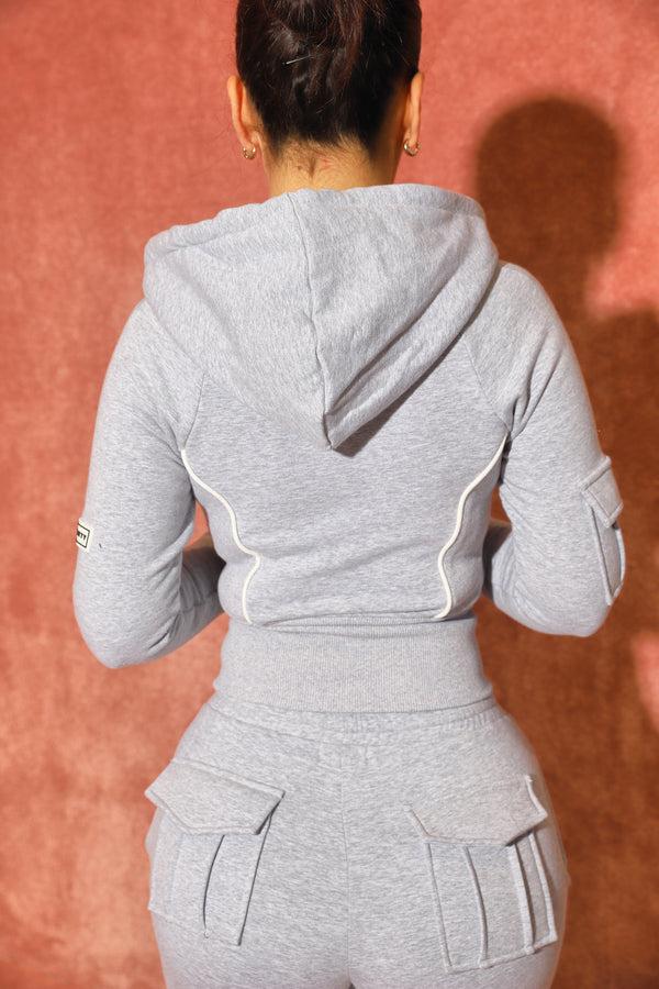 Bad Society Club Zen Fleece Hoodie - Grey