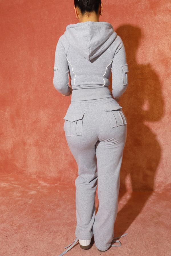 Bad Society Club Zen Fleece Joggers - Grey