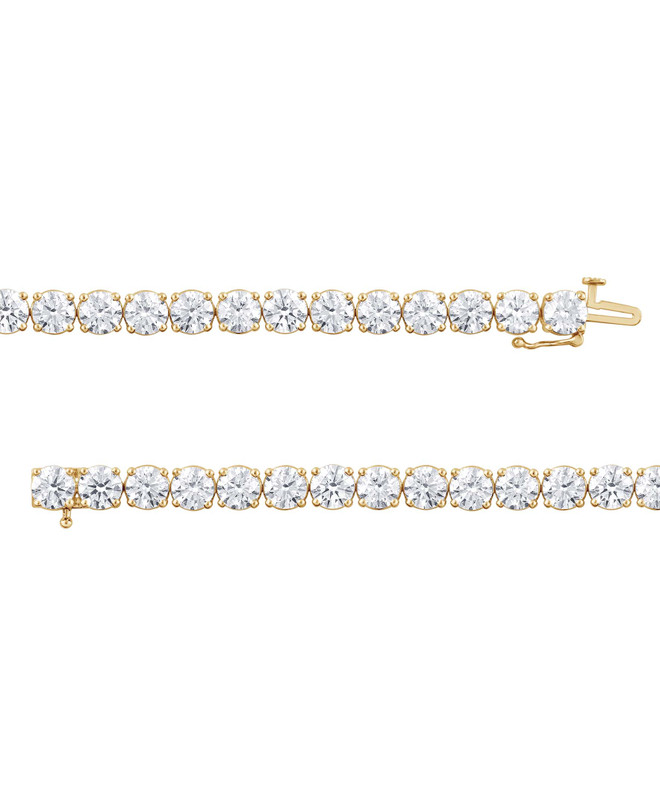 Badgley Mischka 20CTTW Round Cut Diamond Tennis Bracelet