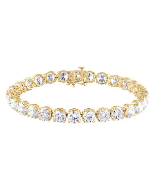 badgley mischka 20CTTW Round Cut Diamond Tennis Bracelet