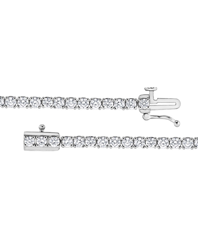 Badgley Mischka 4CTTW Round Cut Diamond Tennis Bracelet