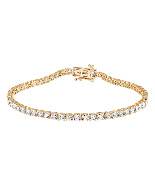 Badgley Mischka 4CTTW Round Cut Diamond Tennis Bracelet