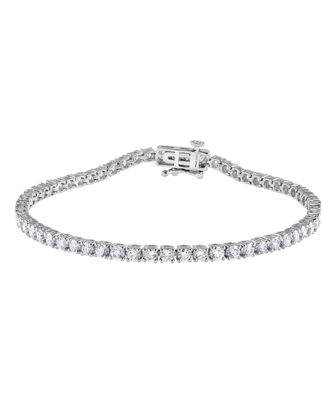 badgley mischka 4CTTW Round Cut Diamond Tennis Bracelet