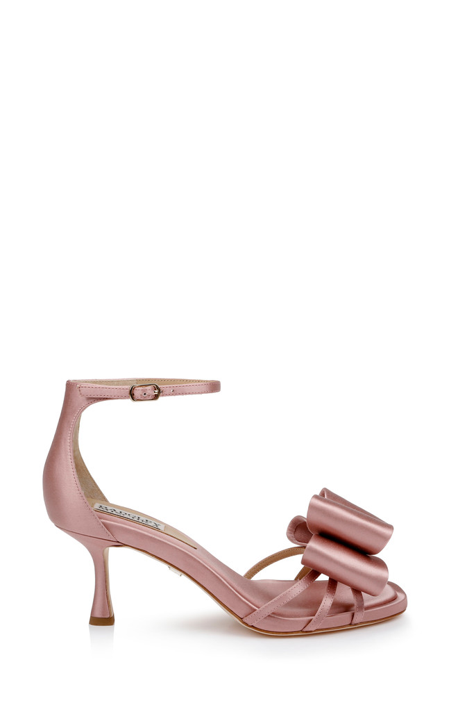 Badgley Mischka Alysha Open Toe Kitten Heels