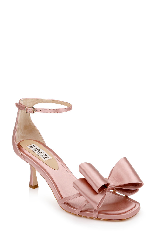 badgley mischka Alysha Open Toe Kitten Heels
