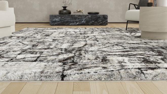 Badgley Mischka Black Ink Contemporary Rug