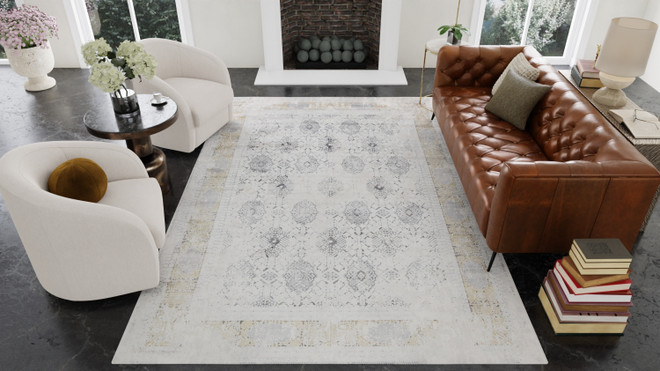 Badgley Mischka Blonde Oasis Luxury Rug