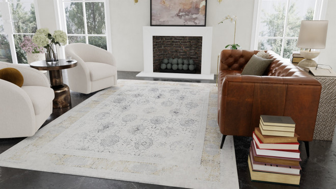 Badgley Mischka Blonde Oasis Luxury Rug