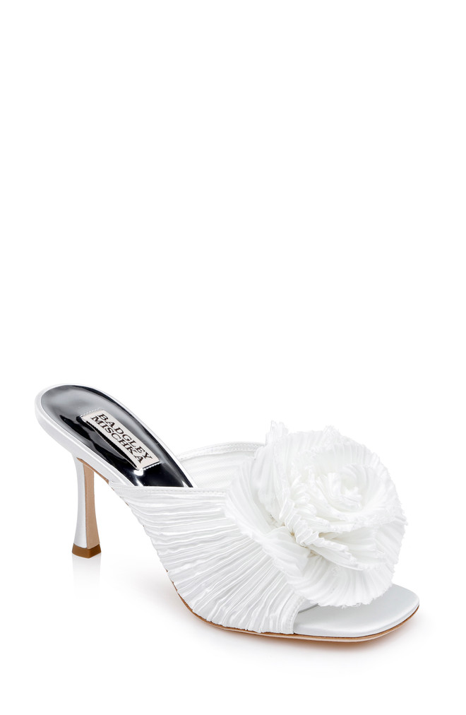 badgley mischka Blythe Slide with Floral Detail